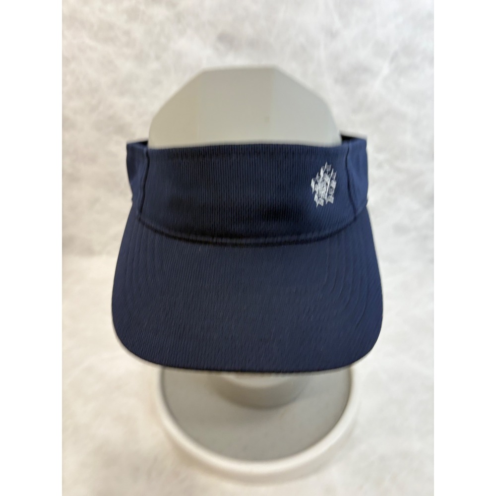 Sport-Tek Navy Blue Performance Visor Adjustable Snowflake 12 Logo Hat